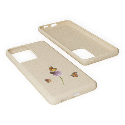 Echinacée Coque de Téléphone en Bambou Biodégradable