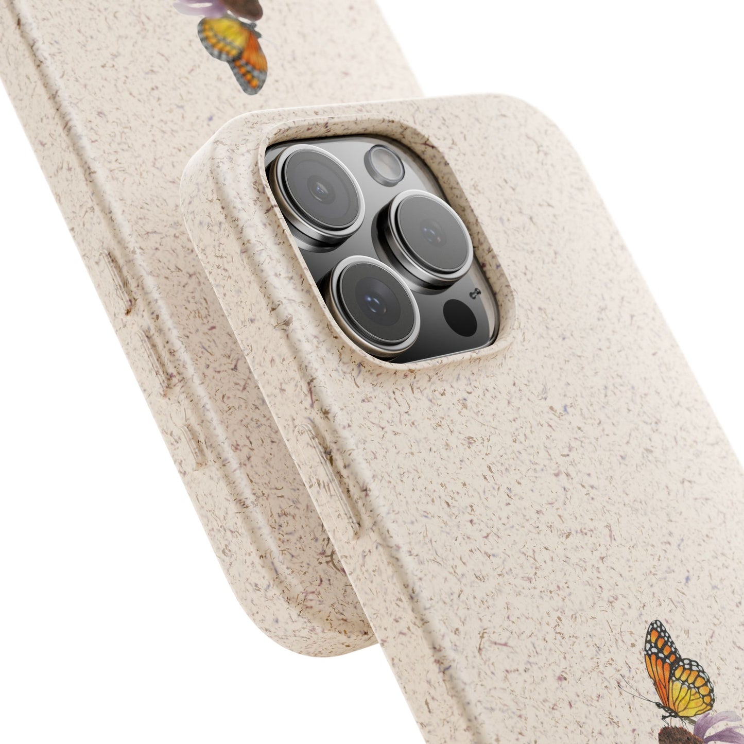 Echinacée Coque de Téléphone en Bambou Biodégradable
