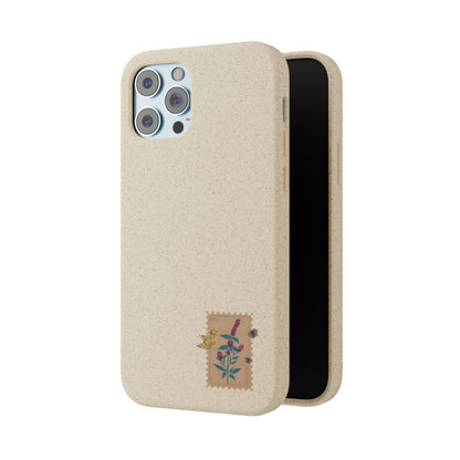 Timbre Menthe Poivrée Coque de Téléphone en Bambou Biodégradable