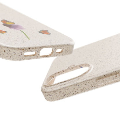 Echinacée Coque de Téléphone en Bambou Biodégradable