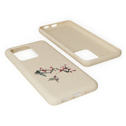 Plum Blossoms Biodegradable Bamboo Phone Case