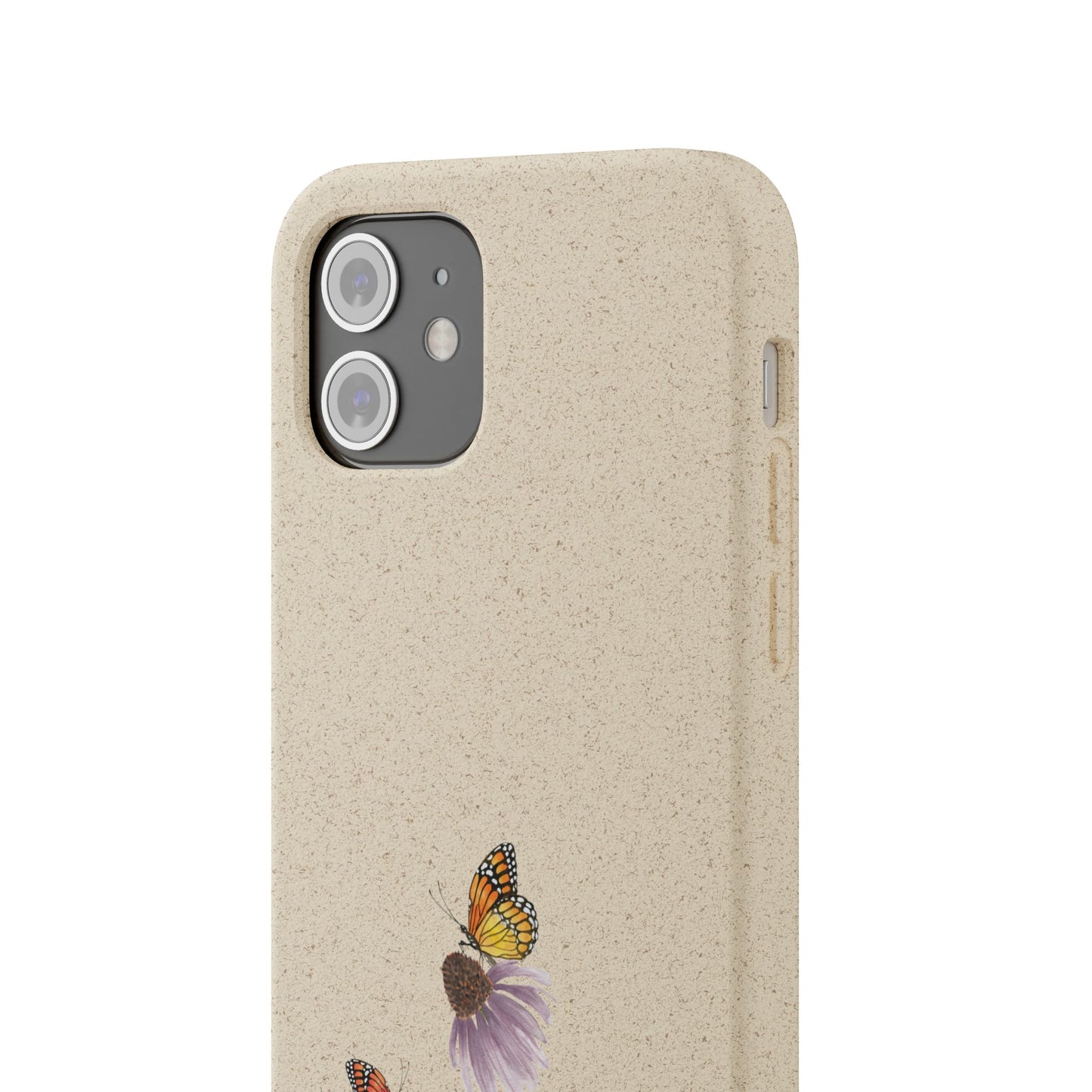 Echinacée Coque de Téléphone en Bambou Biodégradable
