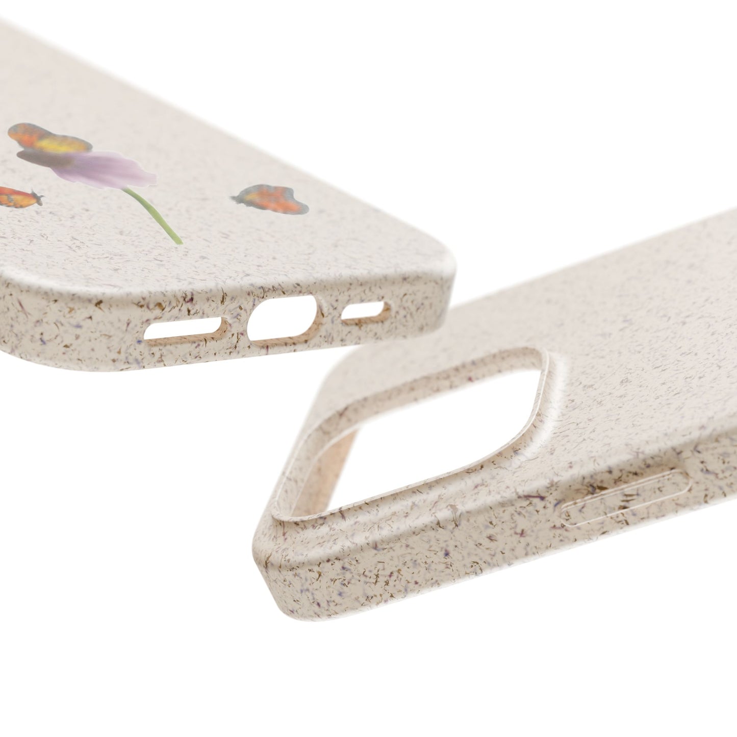Echinacée Coque de Téléphone en Bambou Biodégradable