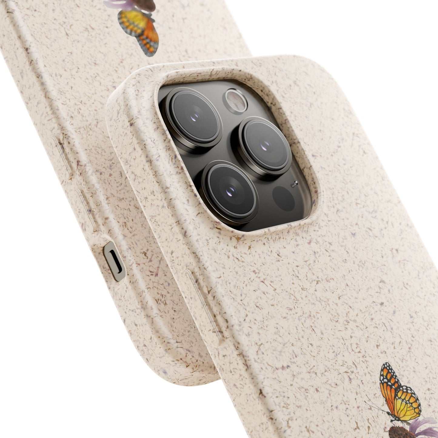 Echinacée Coque de Téléphone en Bambou Biodégradable