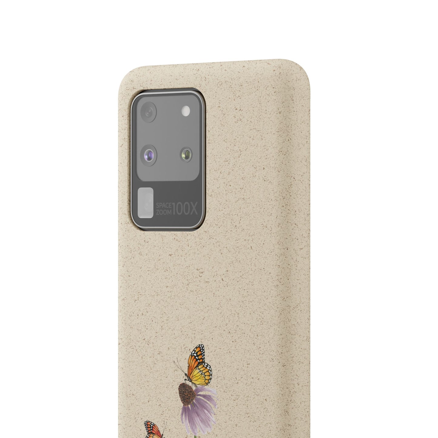 Echinacée Coque de Téléphone en Bambou Biodégradable