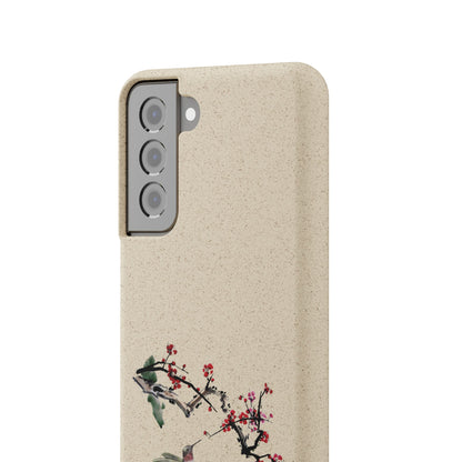 Plum Blossoms Biodegradable Bamboo Phone Case