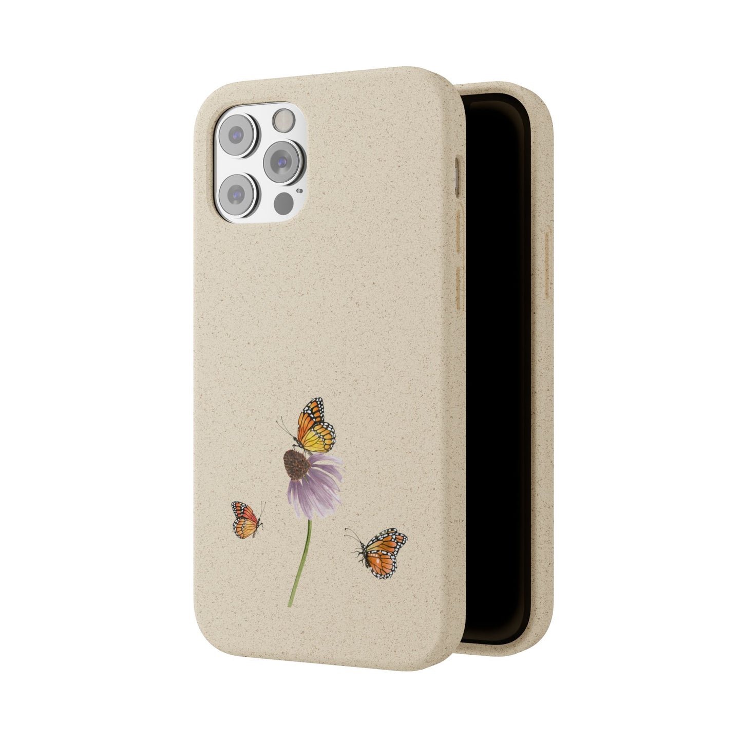 Echinacée Coque de Téléphone en Bambou Biodégradable